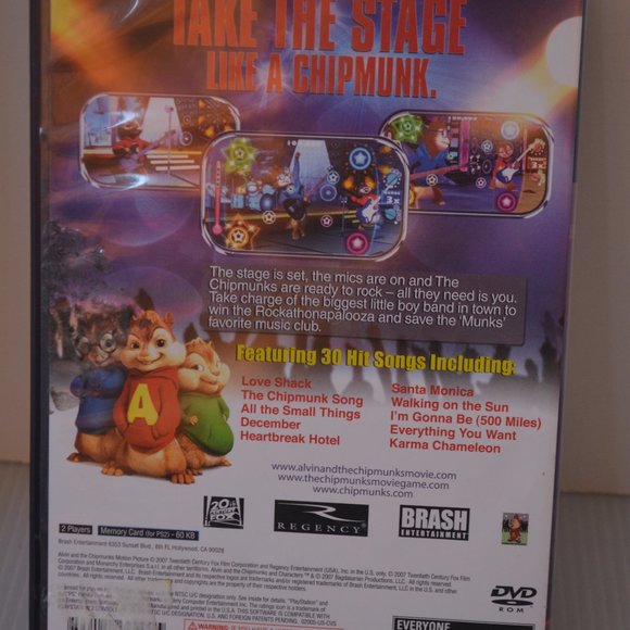 Alvin and the Chipmunks Sony PlayStation 2 PS2 Game 2007 Complete Tested Working - Picture 3 of 5
